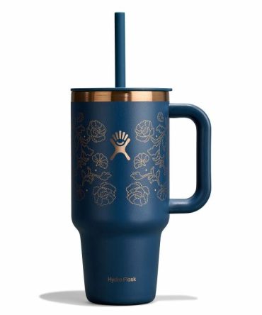 32 oz Travel Tumbler - Western Dark Blue