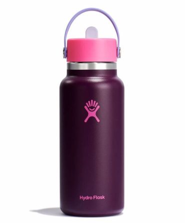 32 oz Wide Mouth with Flex Straw Cap - Sugarplum