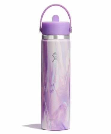 24 oz Wide Mouth with Flex Straw Cap - Jelly Purple