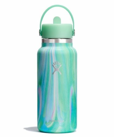 32 oz Wide Mouth with Flex Straw Cap - Jelly Green