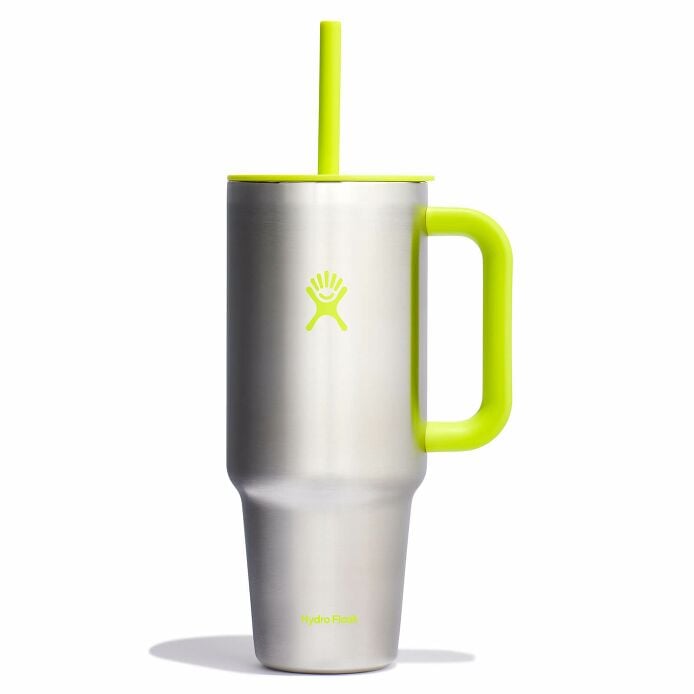 40 oz Travel Tumbler - Stainless Lime