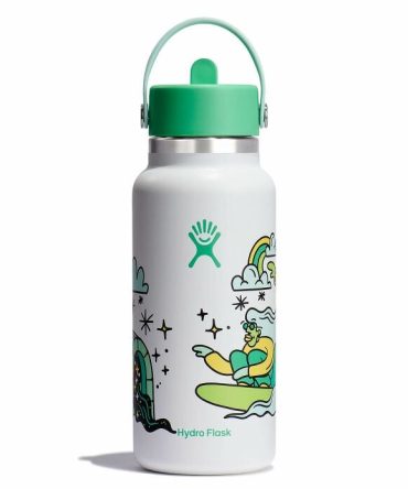 32 oz Wide Mouth with Flex Straw Cap - Spearmint