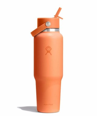 40 oz Wide Mouth Travel Bottle with Flex Straw Cap - Nectar Orange